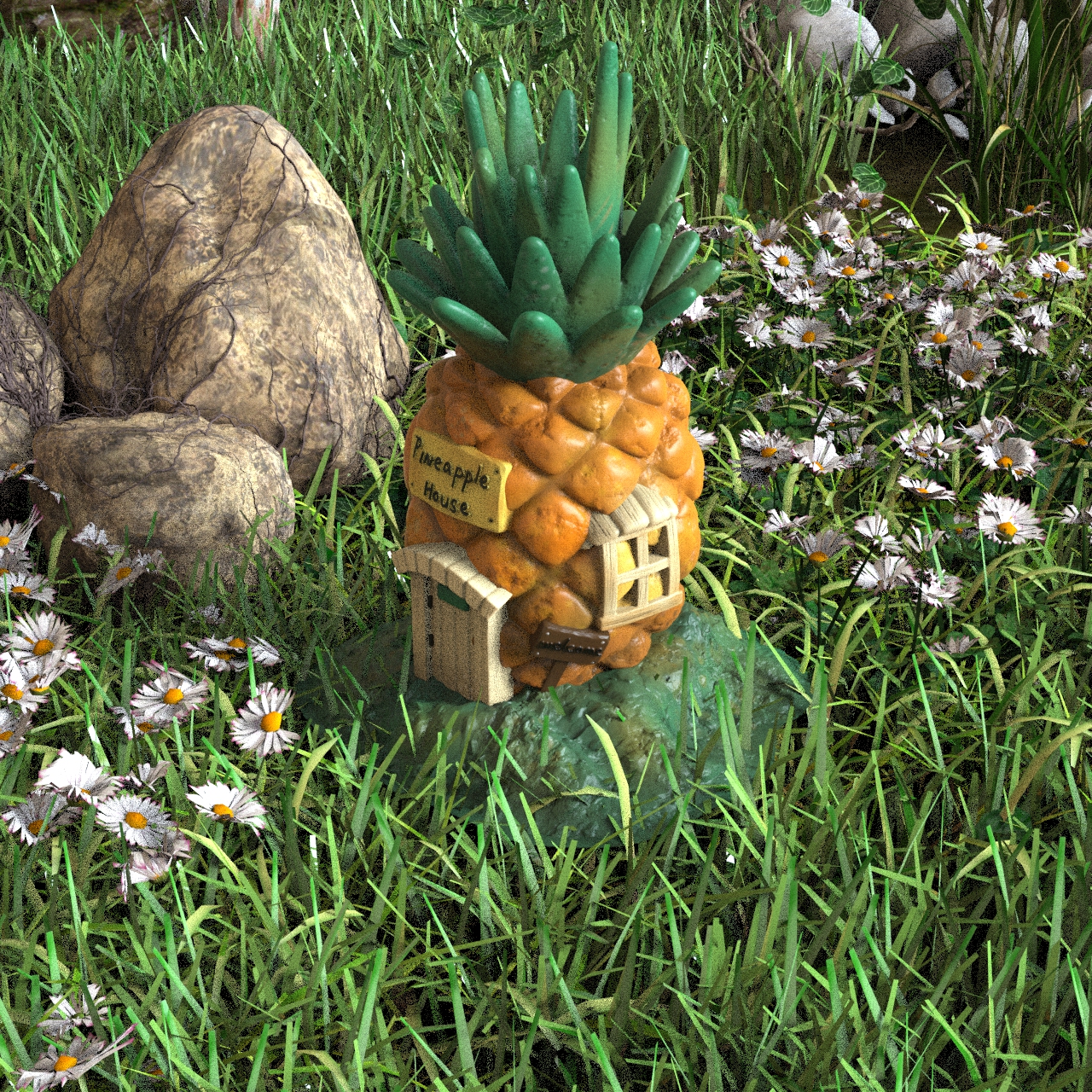 Домик садовый смола Ананас ландшафтный