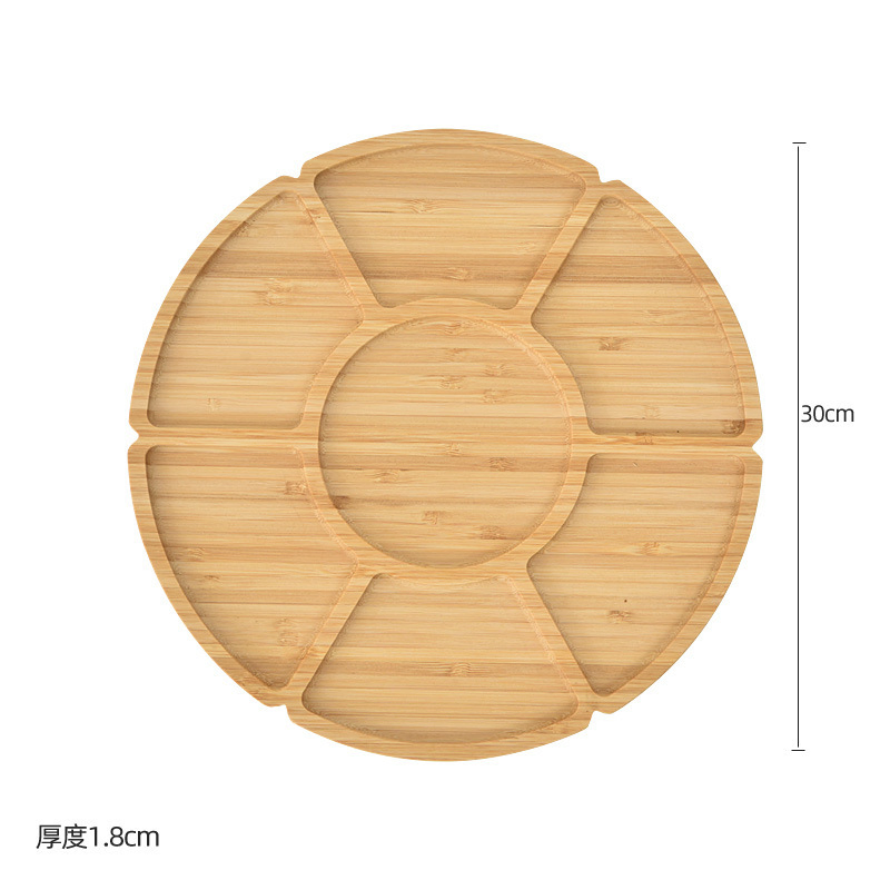 Customized Fruit Tray/Bamboo Tray/Pizza Bread Tray/Bamboo Dried Fruit Tray/Creative Bamboo Tray
