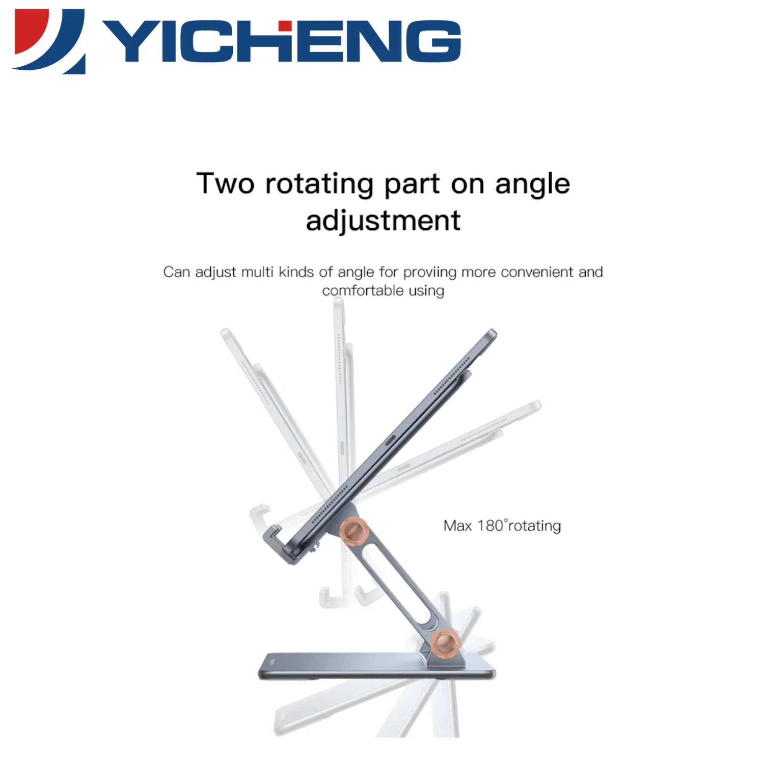 Ergonomic Computer Notebook Holder Foldable Metal Portable Laptop Stand Heavy Duty for up 13 to 17 Inch