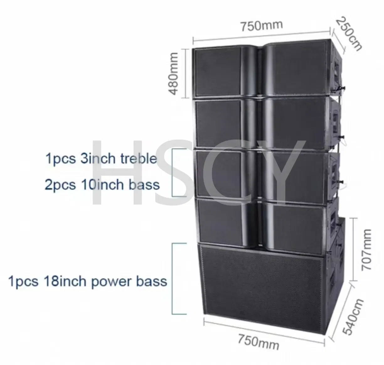 La-2210 PRO Audio dual 10 Inch Line Array System for Outdoor Concert, Events, Auditorium