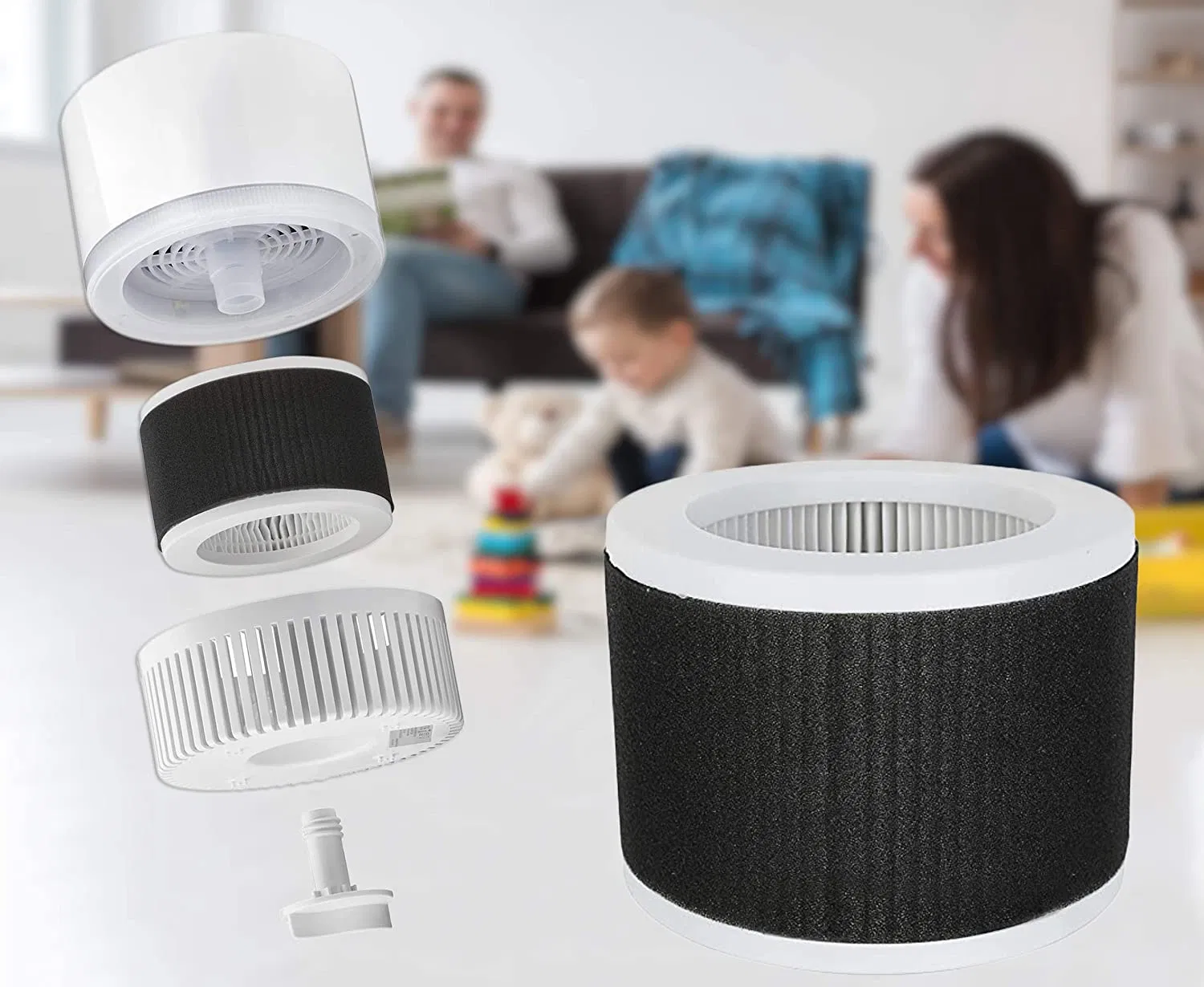 OEM 3-Stage H13 Activated Carbon Epi810 Filter Replacement for Mooka and Koios Megawise Epi810 Air Purifier