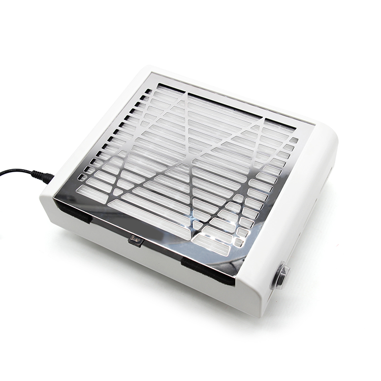 40W Strong Powder Manicure Salon Equipment Electric Nail Dust Extractor with LED Lamp