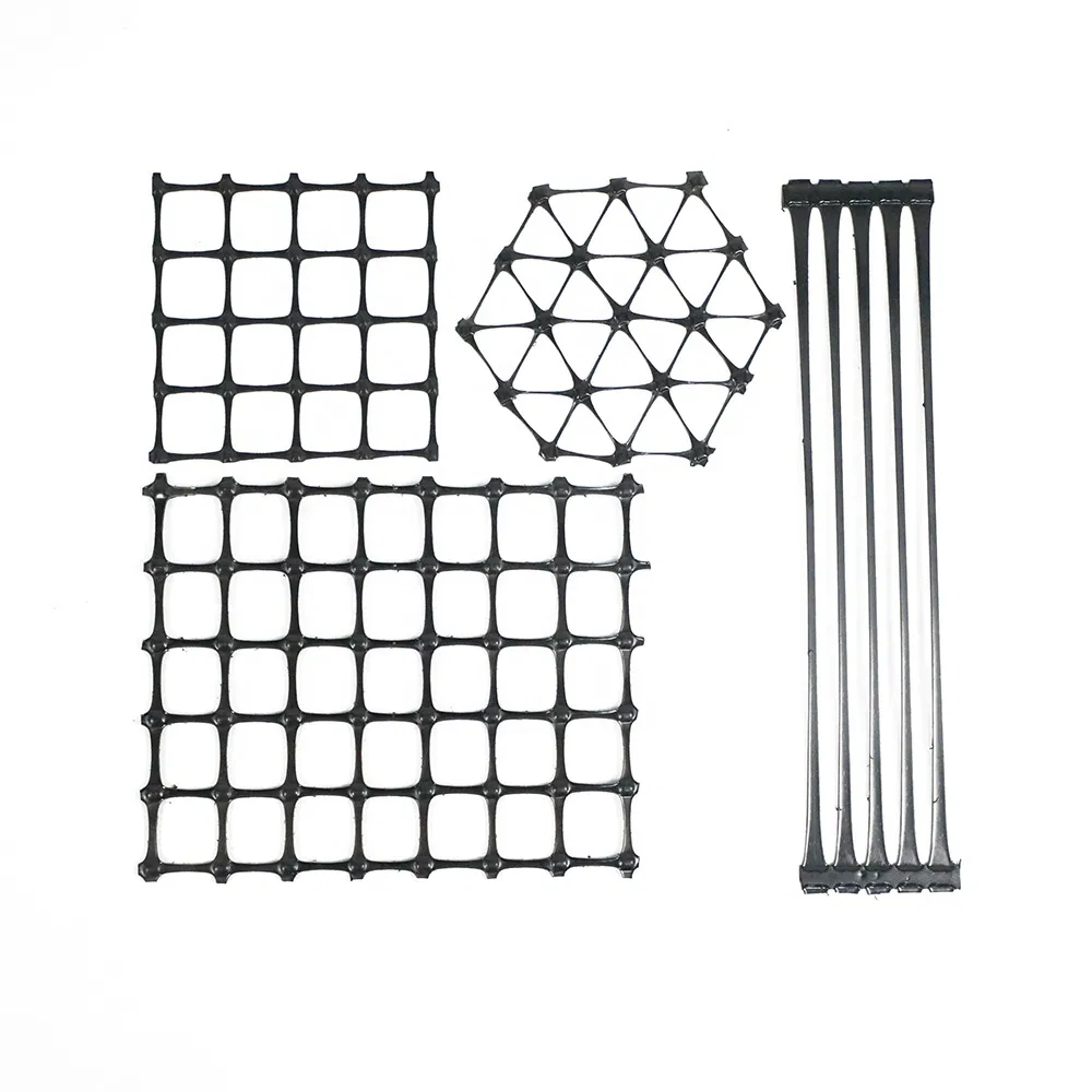 Manufacture PP Tensile Strength Polyester Geogrid for Soil Reinforcement