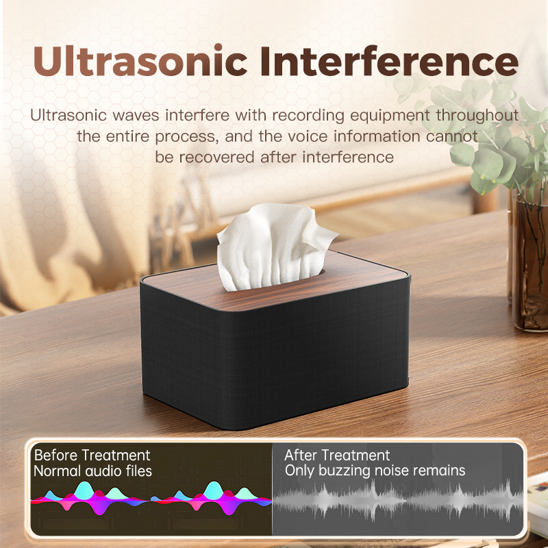F18 Anti Voice Recorder Tissue Box Hidden Anti-Recording Equipment Privacy Protection