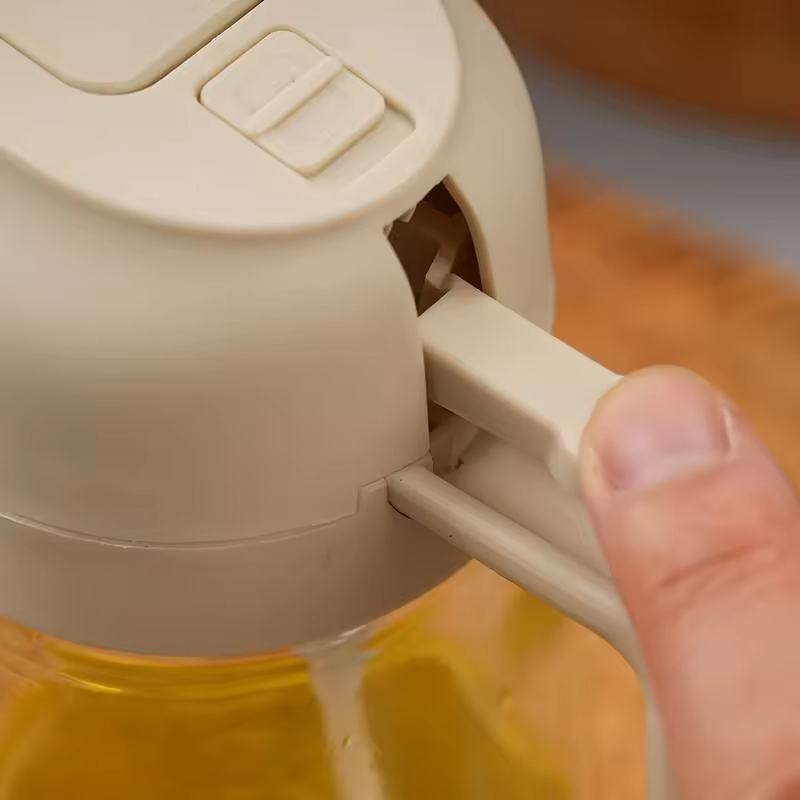470ml 2 in 1 Kitchen Oil Sprayer Dispenser Filter Glass Olive Spray Bottle Cooking for Salad Making Baking Frying