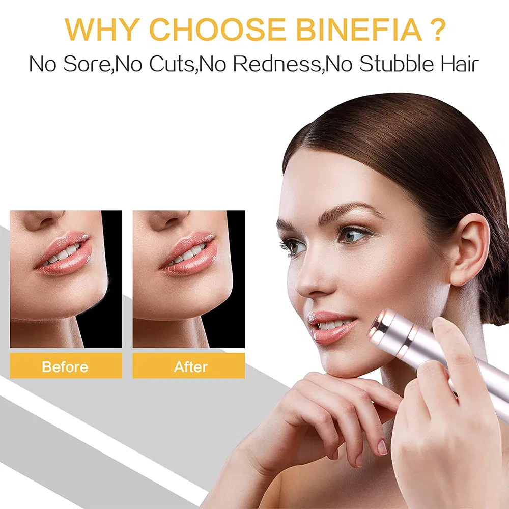 Rechargeable 3 in 1 Electric Lady Shaver Nose Hair Trimmer Eyebrow Leg Armpit Bikini Trimmer