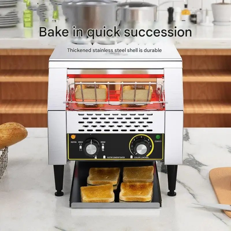 Factory Sales Industrial Toaster Electric Automatic Bread Conveyor Belt Toaster Restaurant Commercial Toaster