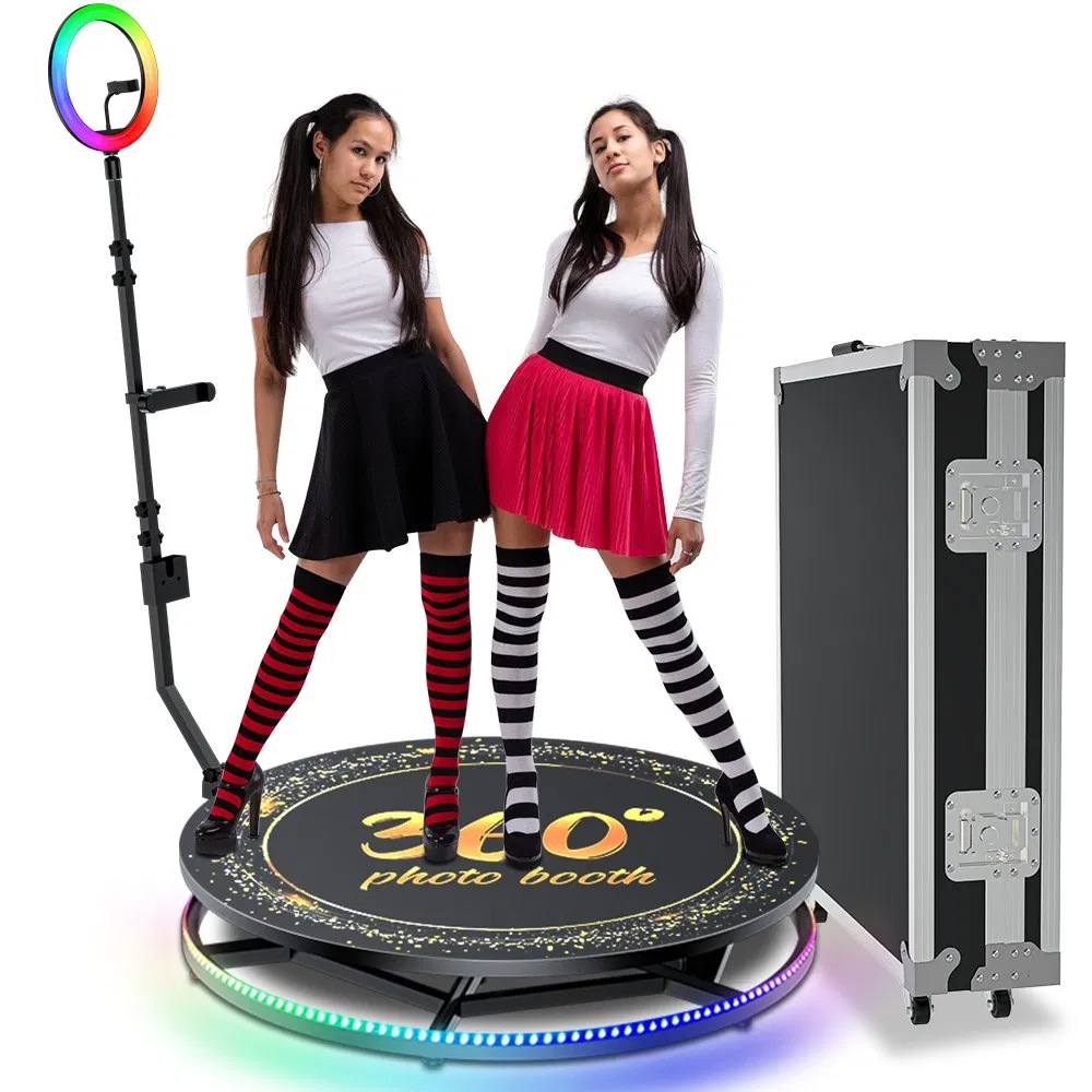 New Adjustable Photobooth Camera 360 Photo Booth Props with Ring Light 360 Video Booth 360 Photo Booth