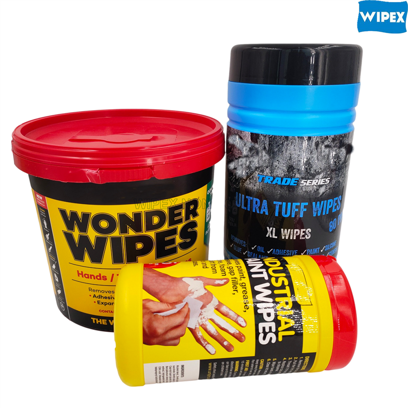 Industrial Paint Clean Wet Wipes Industrial Cleaning Disposable Buckets Wipes Hand Wet Wipes in Bucket