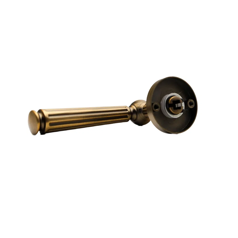 Building Hardware Goods Vintage Zinc Alloy Split Door Lever Handle Door Lock Door Handle Door Hardware for Wooden Door
