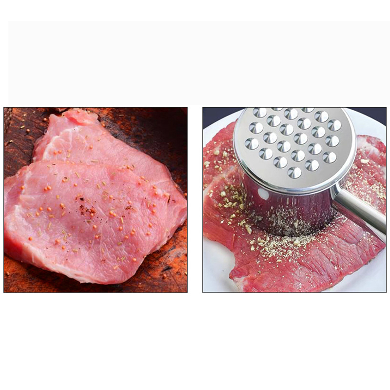 Wholesale Manual Stainless Steel Tool Square Meat Tenderizer