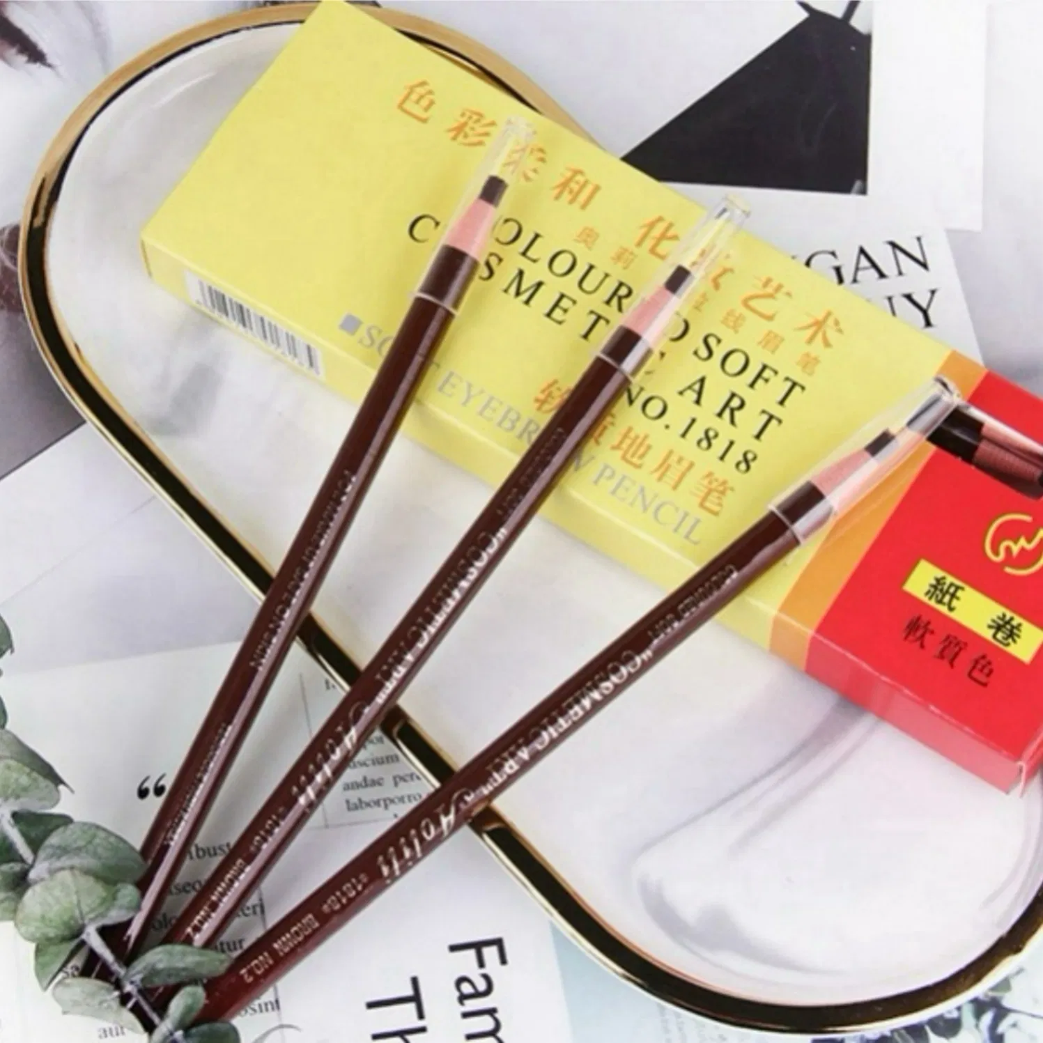 Smudge Proof Eyebrow Pencil with Pigment Rich Formula for Vivid Color That Doesn Fade Easily