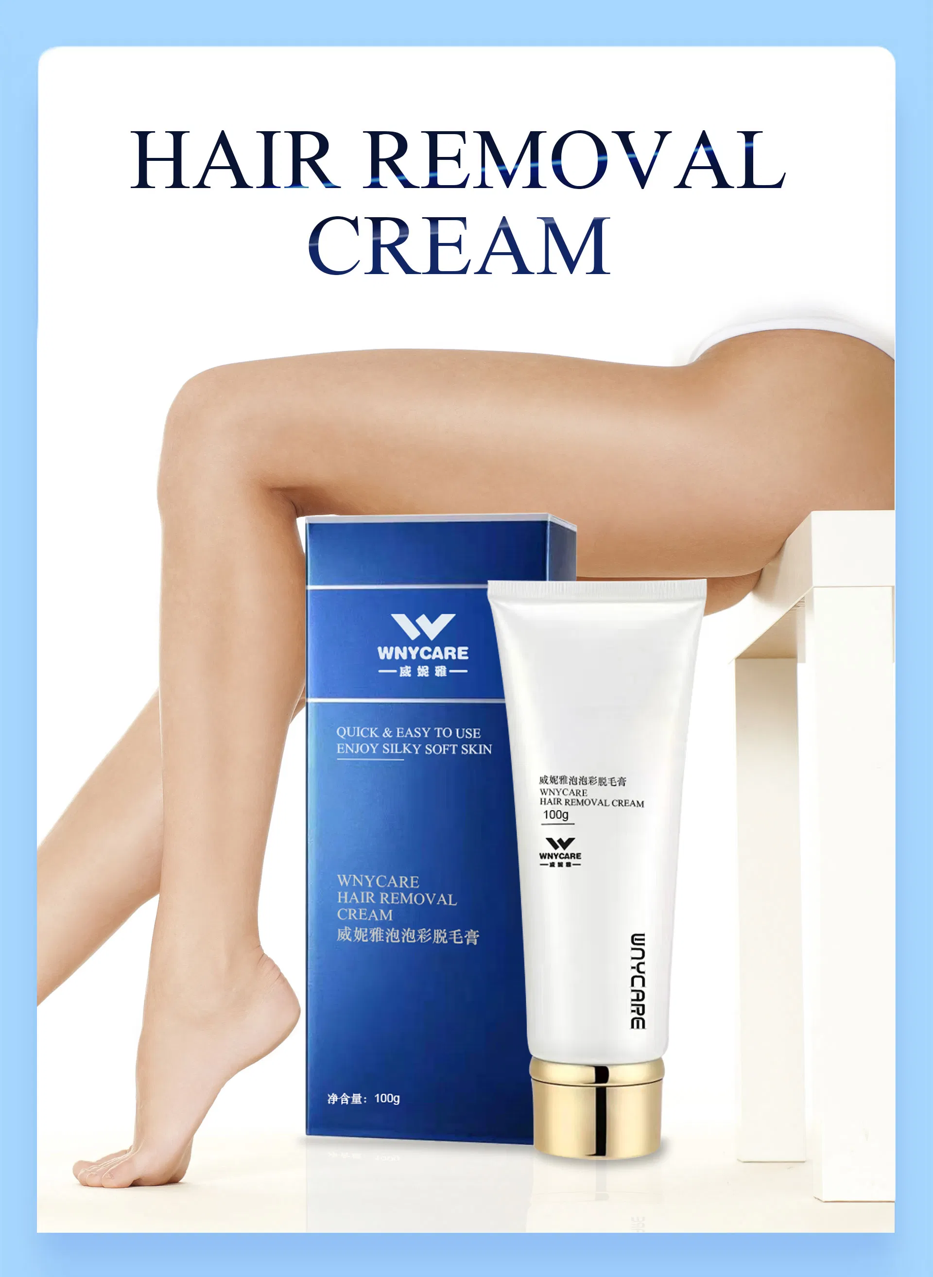 Professional 2 Minute Cream for All Skin Types with Shea Butter Full Bikini & Pubic Hair Removal Dermatologically Tested