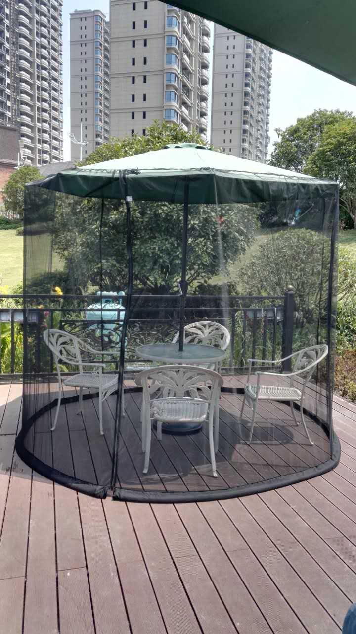 Parasol Screen Mosquito Net Outdoor Insect Screen Net Umbrella Screen System