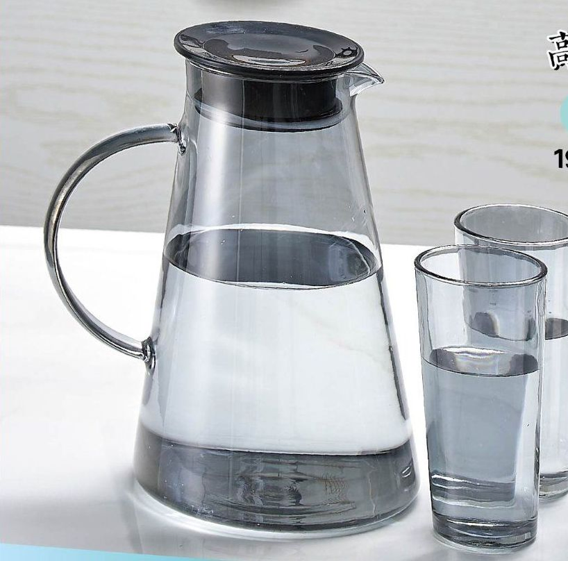 Drinking Cold Water Glass Set with Jug Glass Tea Coffee Mug