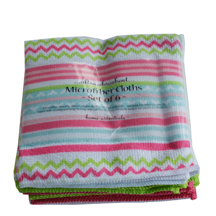Towel OEM Soft Pack, Carton. Green, Yellow, Blue, Red Kitchen Sponge Microfiber Cloth