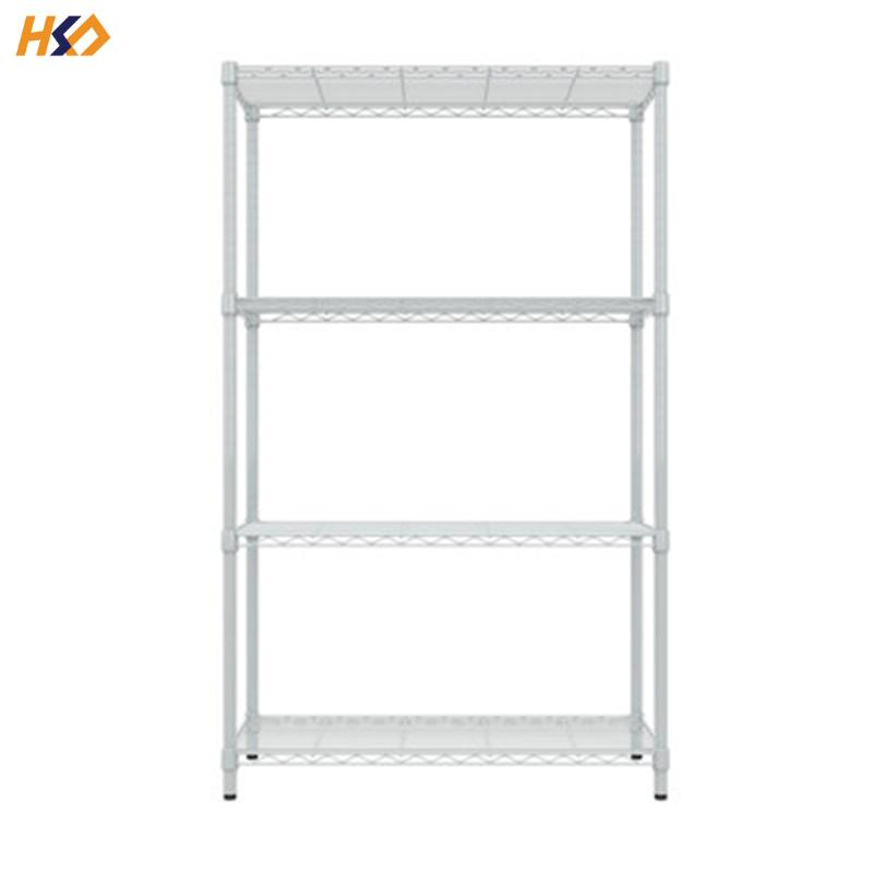 Металлическая стеллажная полка 4-х уровневая