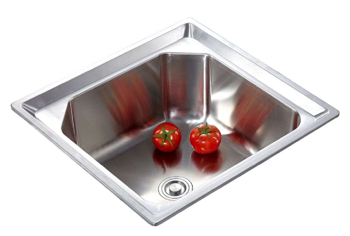 Kitchen Stainless Steel Six Angle Single Bowl Sink (6845L)