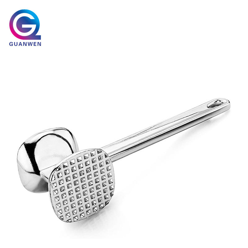 10 Inch Kitchen Tools Solid Heavy Duty Aluminum Meat Hammer Heavy Sturdy Meat Mallet Steak Tenderizer Hammer