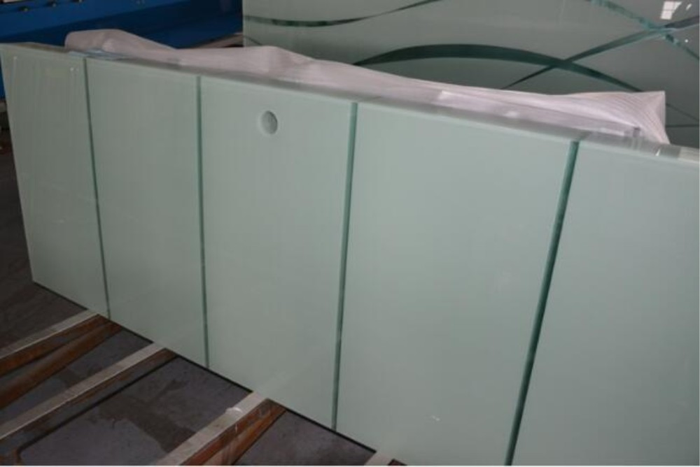 4-12mm Frosted Glass Acid Etched Paint Coated Glass