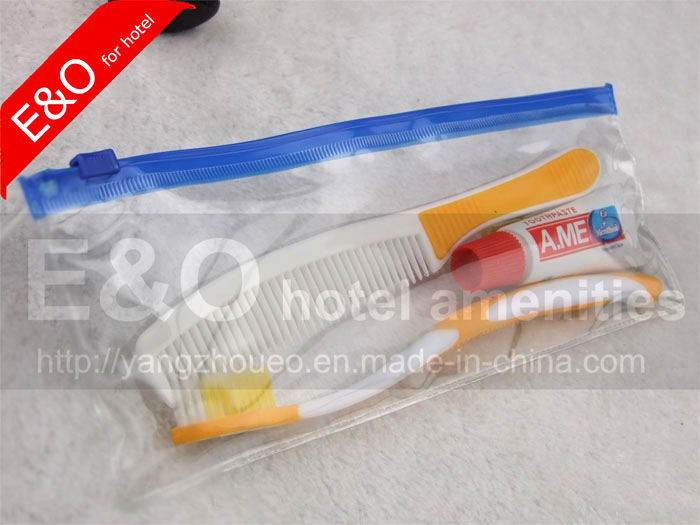 Zipper PVC Cosmetic Bag Pouch for Hotel Washroom