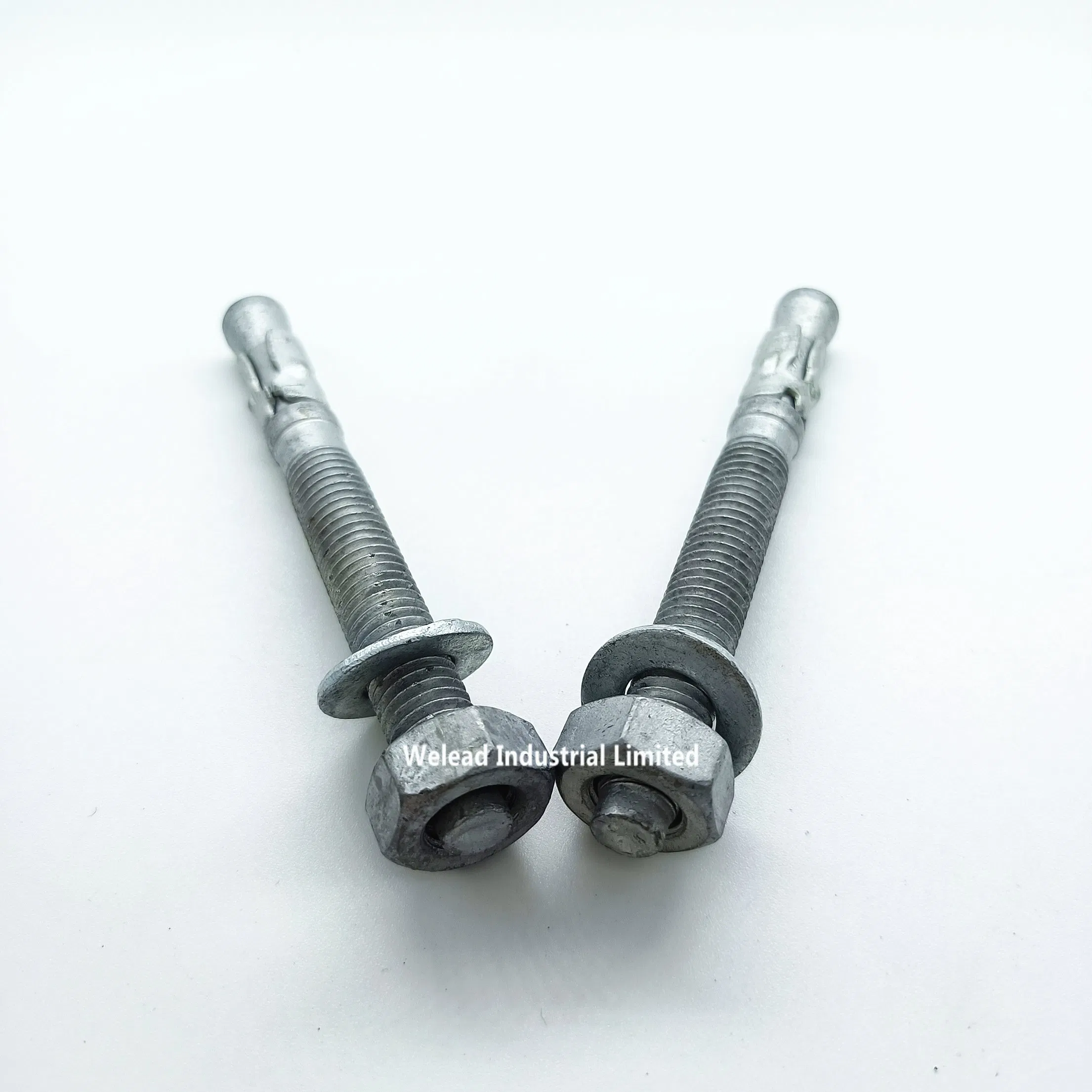 Анкерный болт клиновой 10x100 оцинкованный с гайкой