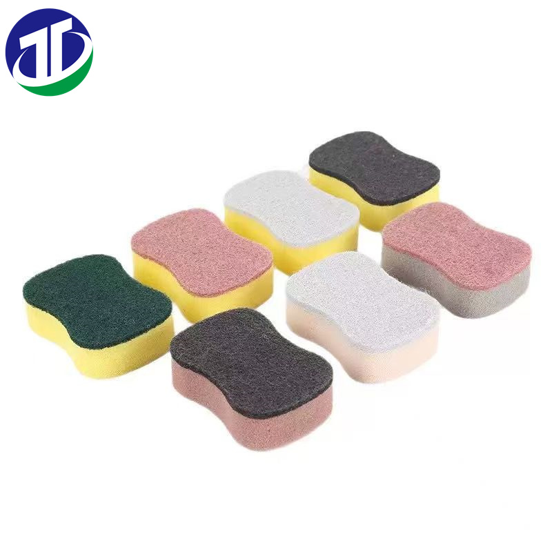 Eco Non-Scratch Dish Scrub Sponges for Cleaning Scouring Pad