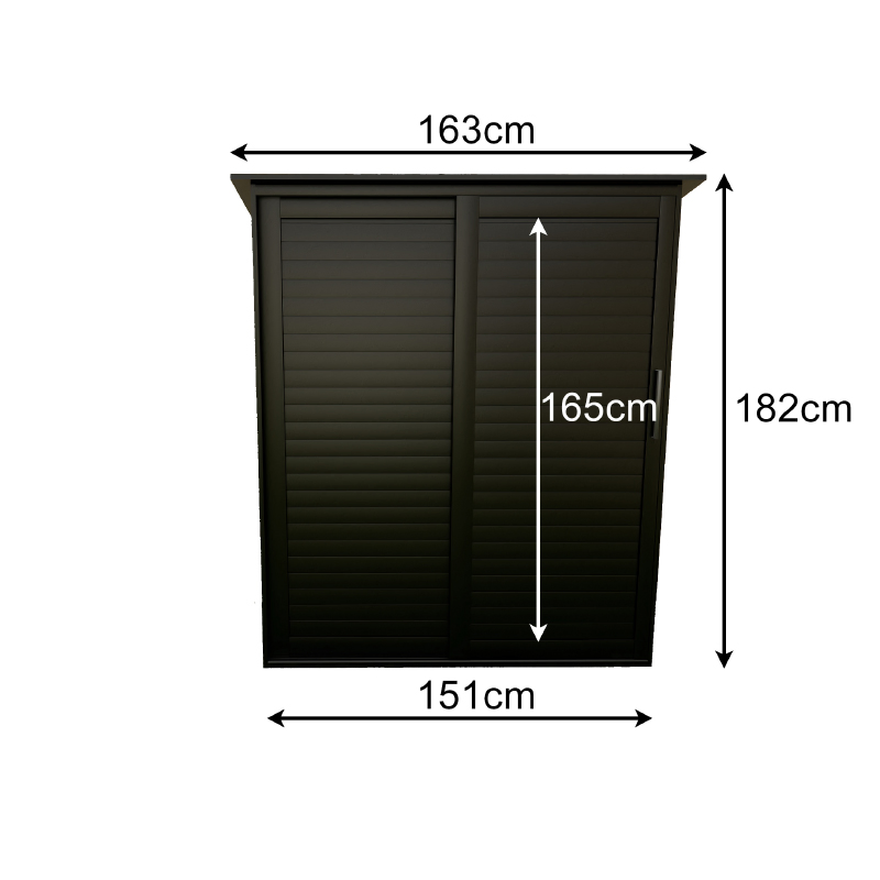 Patio Metal Shed, Lockable Garden Shed for Outdoor Backyard Patio Storage