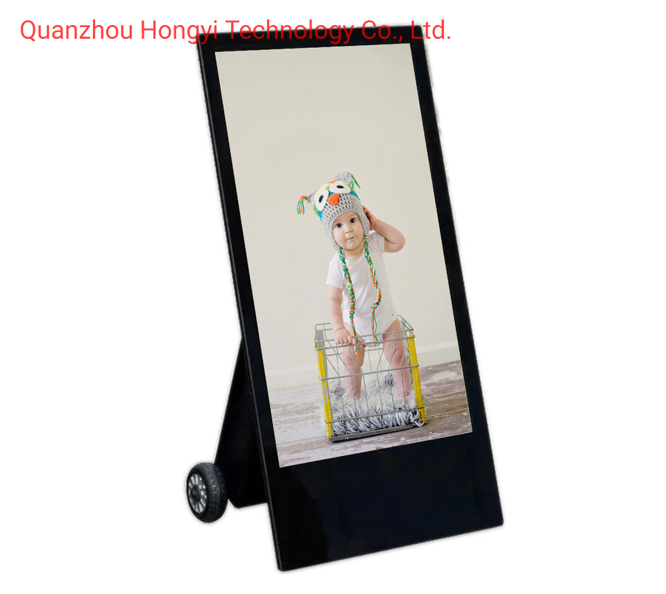 Ultra-Thin Digital Signage Backpack Walking LCD Advertising Player Machine 5cm Thick 32 Inches Android Outdoor Billboard