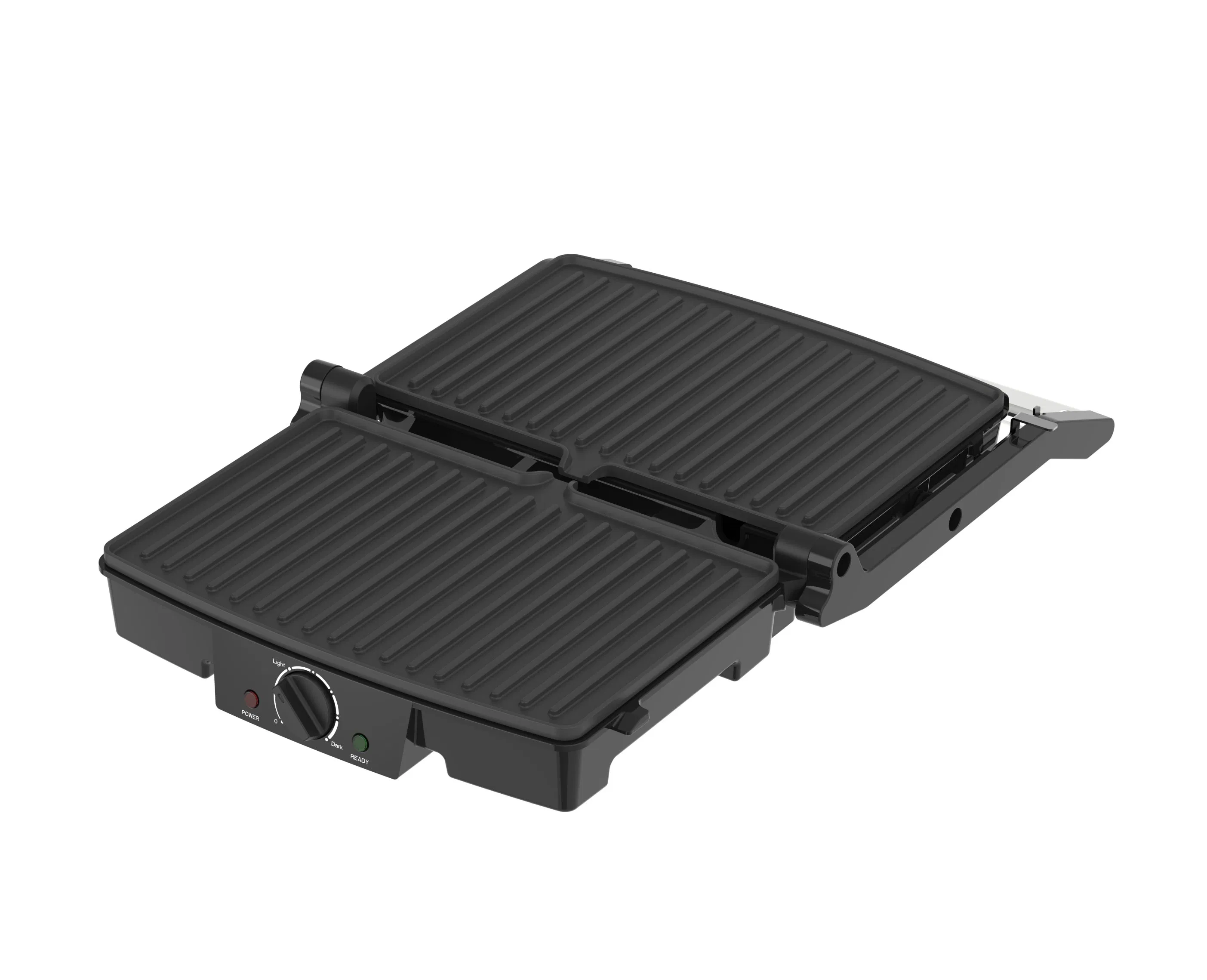 Panini Press, Electric Sandwich Press Grill, Open 180 Degrees, Perfect for Grilling Sandwich, Steak, Burger, Adjustable Temperature Control, Non Stick Coating