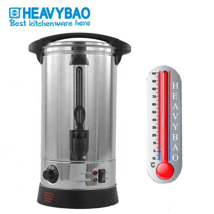 Heavybao Stainless Steel 6.8L Double Wall Mulled Wine Water Boiler Electric Urn