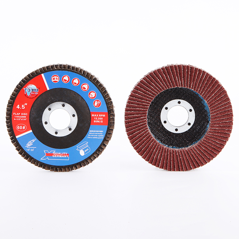 4.5"115X22mm 60# 4.1/2" Flap Disc Flap Disc Making Machine Wood Sanding Flap Disc