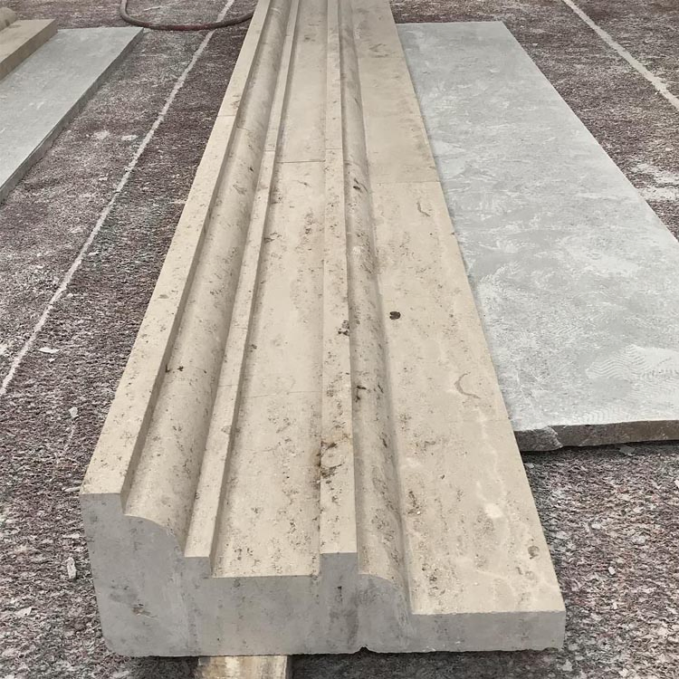 Factory Direct Beige Limestone Honed Finished Jura Limestone Moulding Stone for Outdoor Wall Skirting