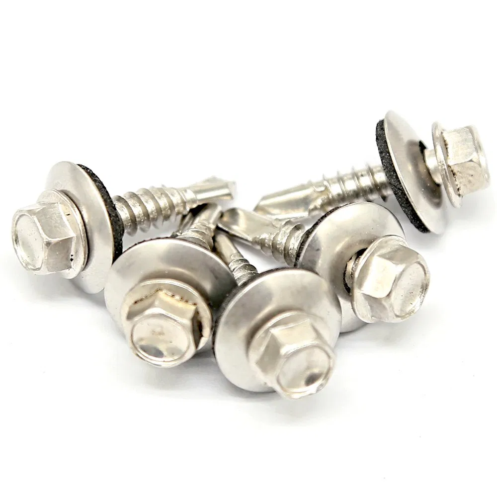 Fastener Roof 6.3X19 mm Washer PT3 Metal Hexagon Head Self-Drilling Screw