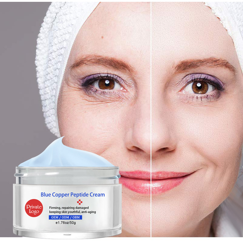 Custom Ghk-Cu Skin Care Organic Whitening Rejuvenating Anti-Aging Anti-Wrinkle Copper Peptide Face Cream