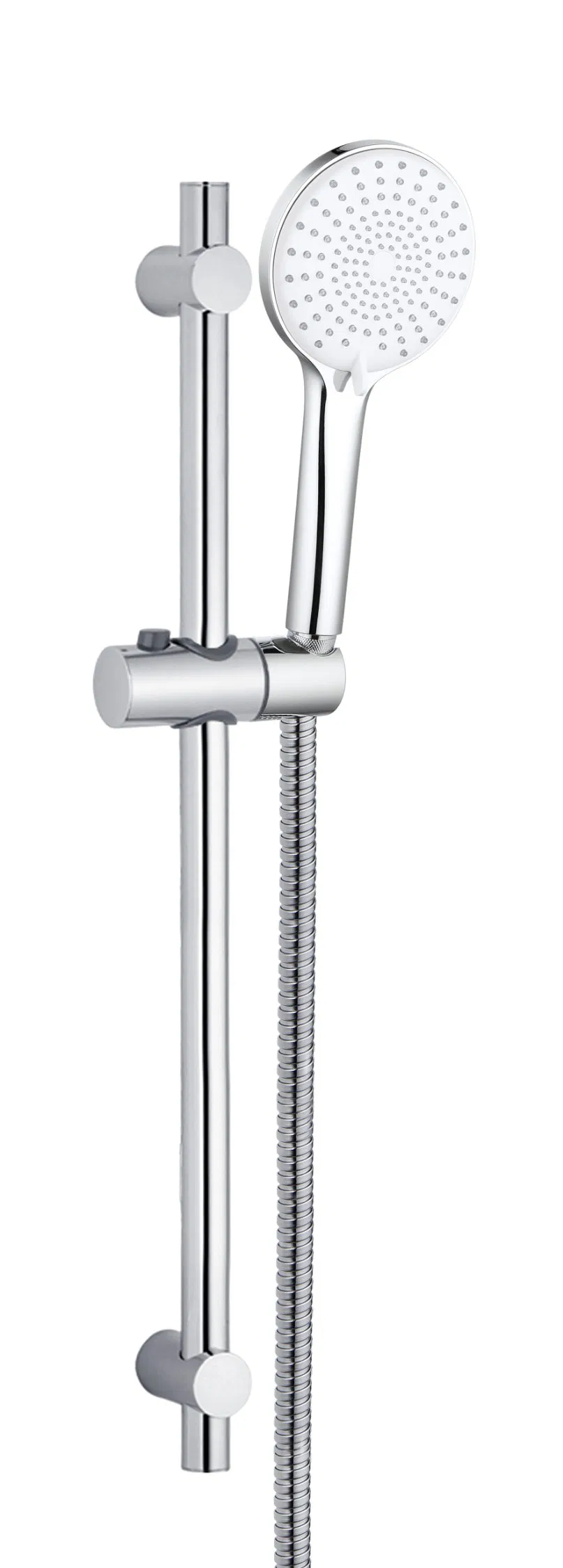 Sanitary Shower Column Shower Rail Stainless Steel Tube Sliding Slide Riser Bar Shower with Barcket, ABS Slider