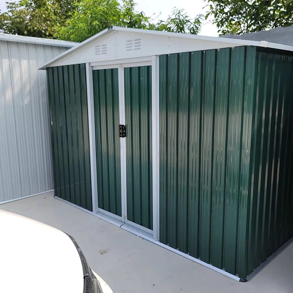 Outdoor Storage Galvanized Steel House Portable Mobile Metal Garden Shed