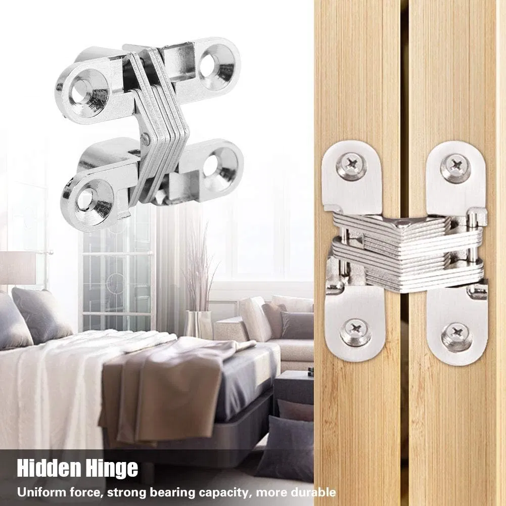 High Quality Zinc Alloy Concealed Hinges Invisible Hinge Cross Hinges for Doors