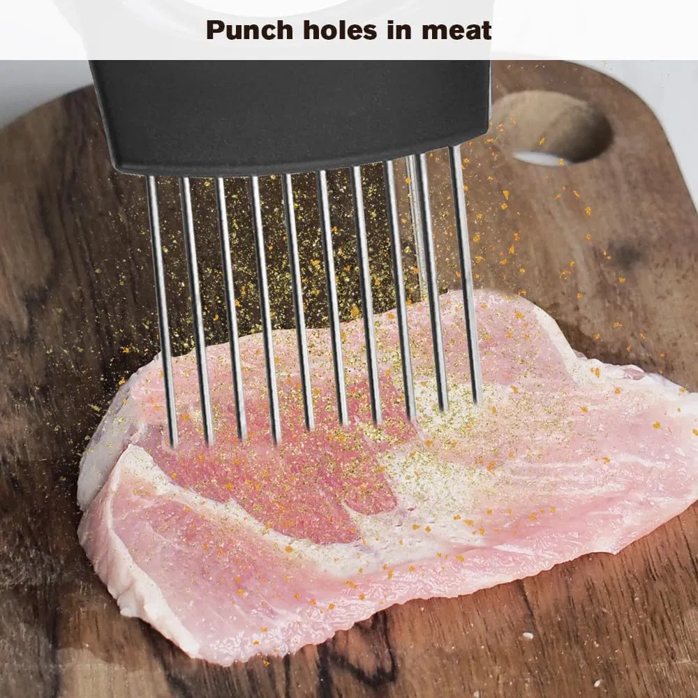 New Vegetable Multifuctional Stainless Steel Holder Cutting Holder Assistant with Fixed Needle