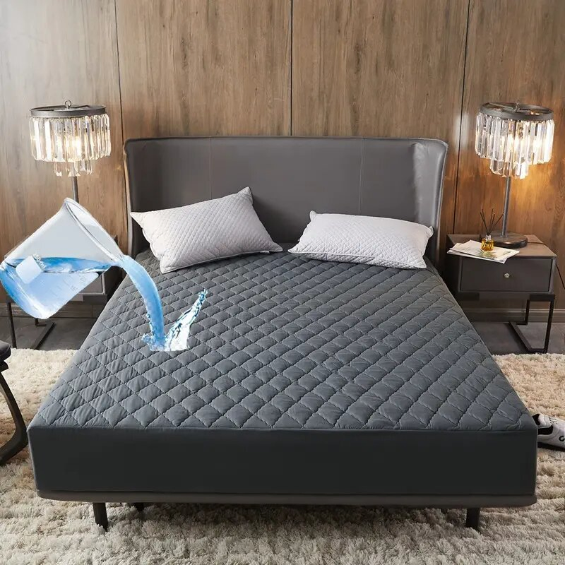 High Quality Quilted Mattress Topper Waterproof Bed Mattress Protect Cover