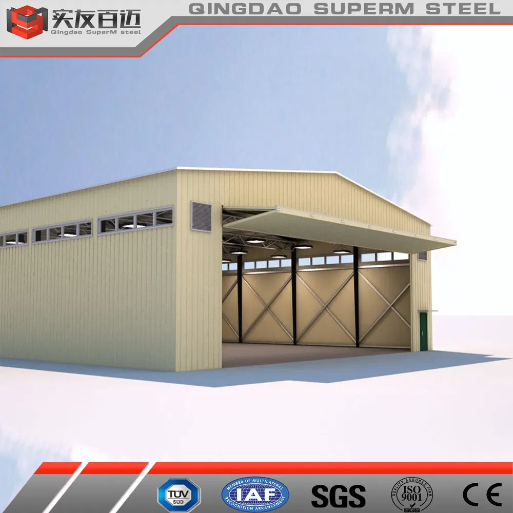 Customized Metal Frame Building Construction Prefabricated Steel Structure Hangar