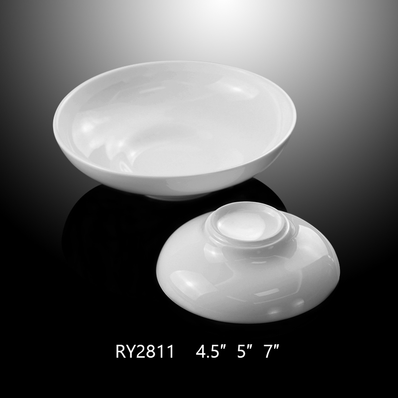 Chaozhou Factory Ceramic Round Salad Bowls for Sale