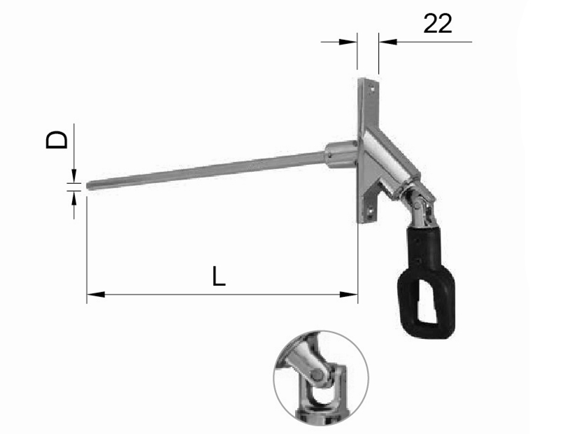 Alt-Cj525, Cardan Joints, L=250mm