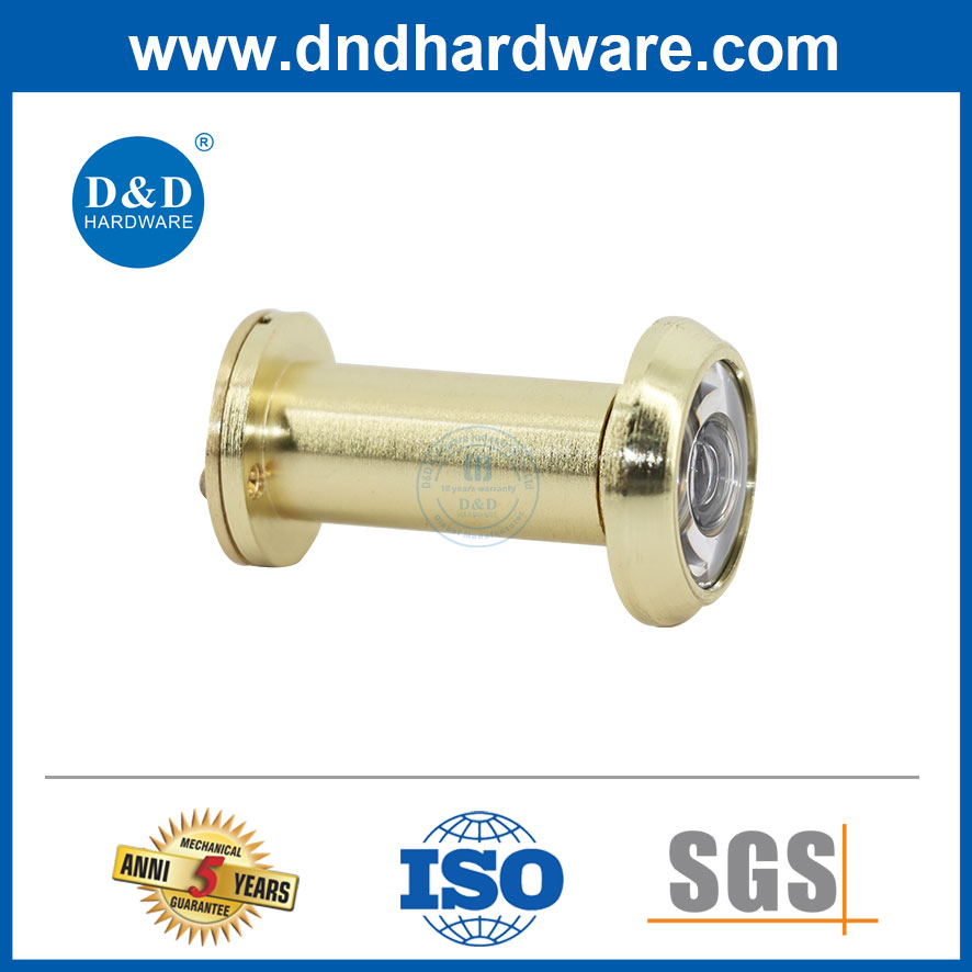 Wholesale Golden Zinc Alloy 180 Degree Angle Door Viewer Peephole with Cover