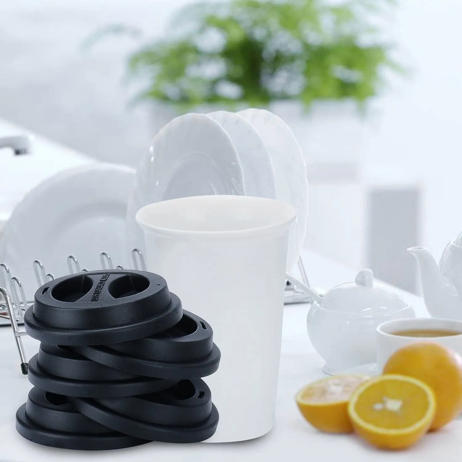 Thinner Softer Lids for Various Reusable Silicone Travel Mug Coffee Cups Cover