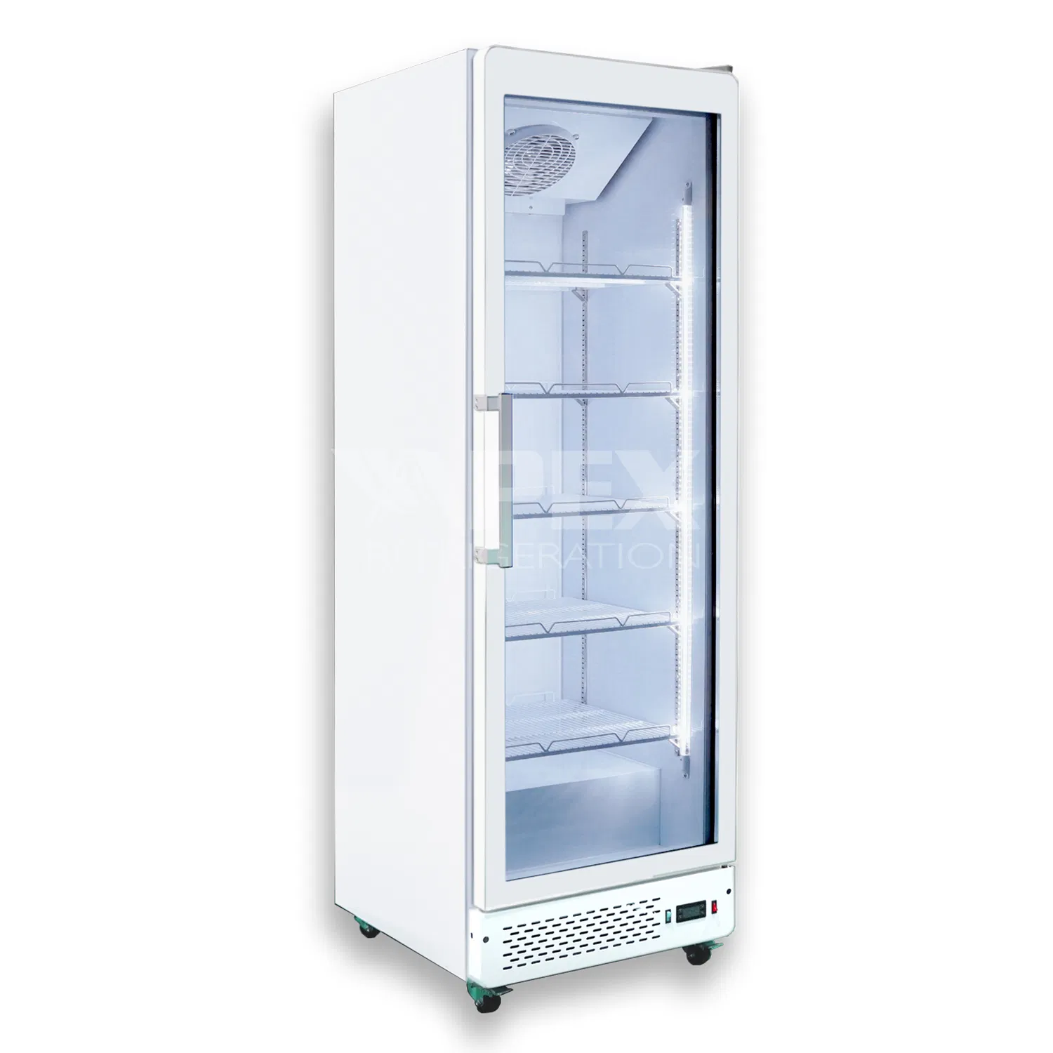 Delux Model Beverage Showcase Commercial Upright Glass Door Display Cooler