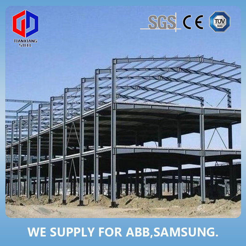 China Large Span Light Steel Structure Workshop Metal Garage Workshop for Sale