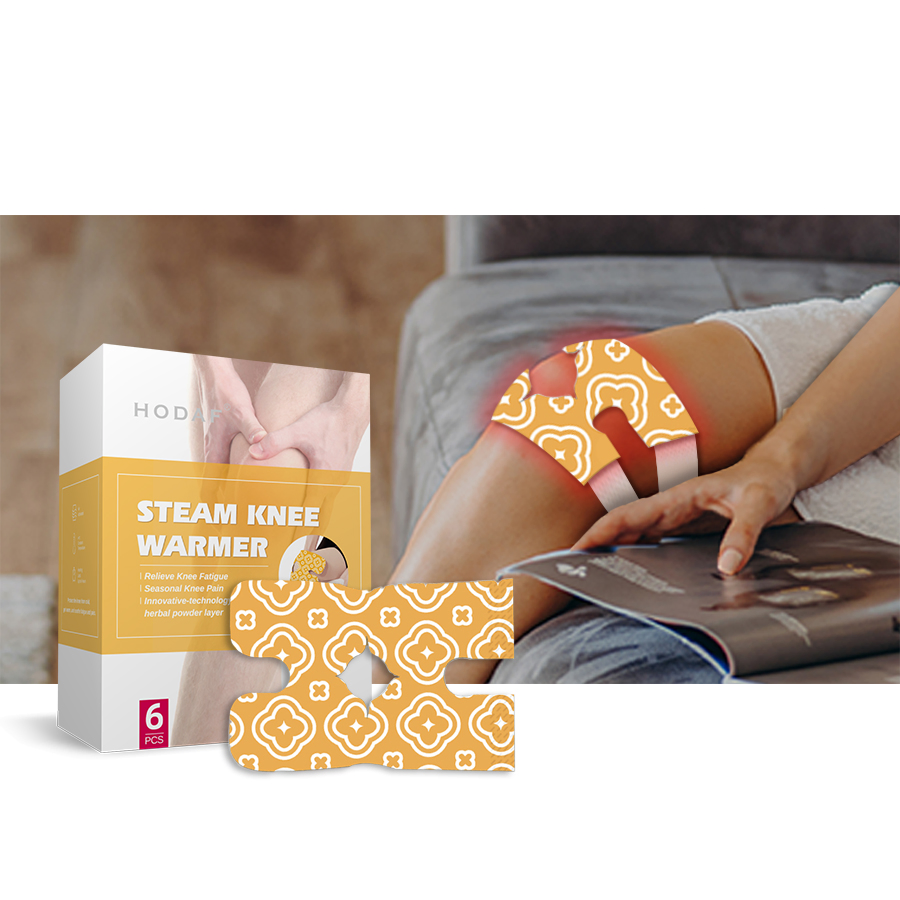 Self Heating Steam Knee Pads Herbal Warming Wrap Knee and Legs Pain
