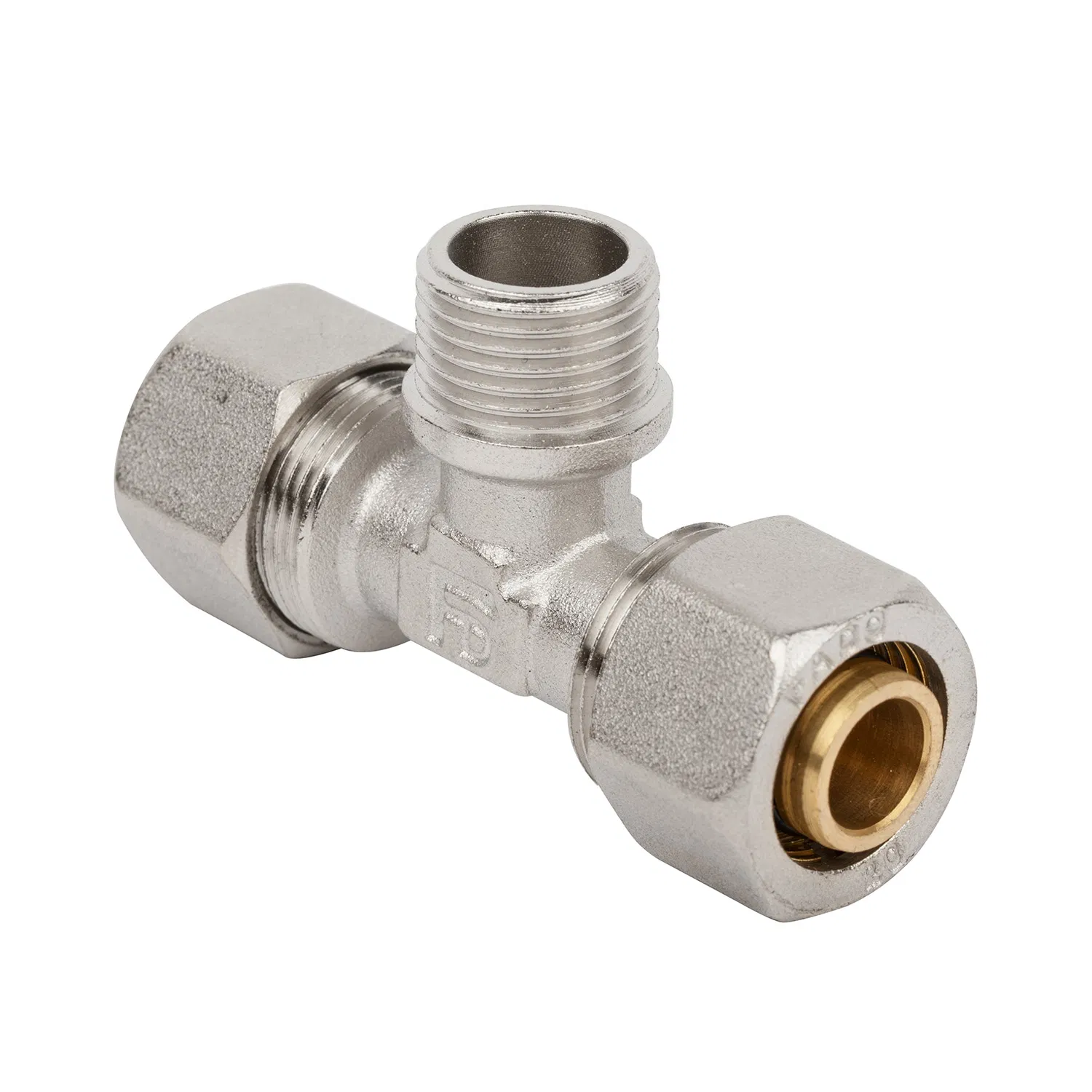 China Manufacturer Unf/ISO/SAE Tee Brass Compression Pipe Fittings