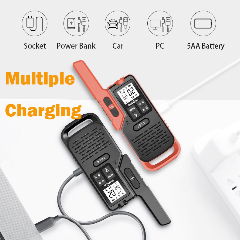 Портативная рация PMR Mini Walki Talki, дальность до 30 км